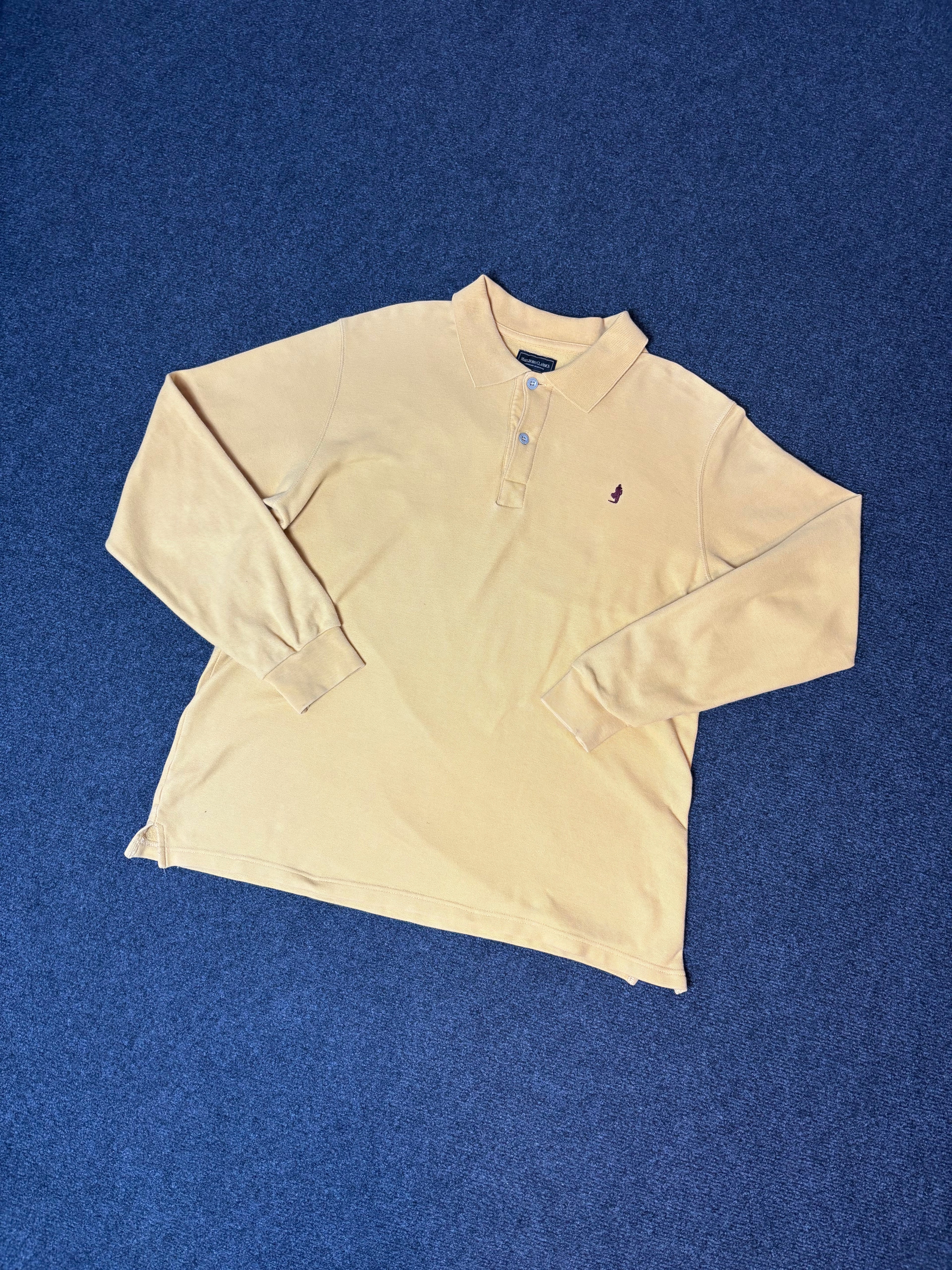 Marlboro Classics Vintage Long Sleeve Polo Shirt
