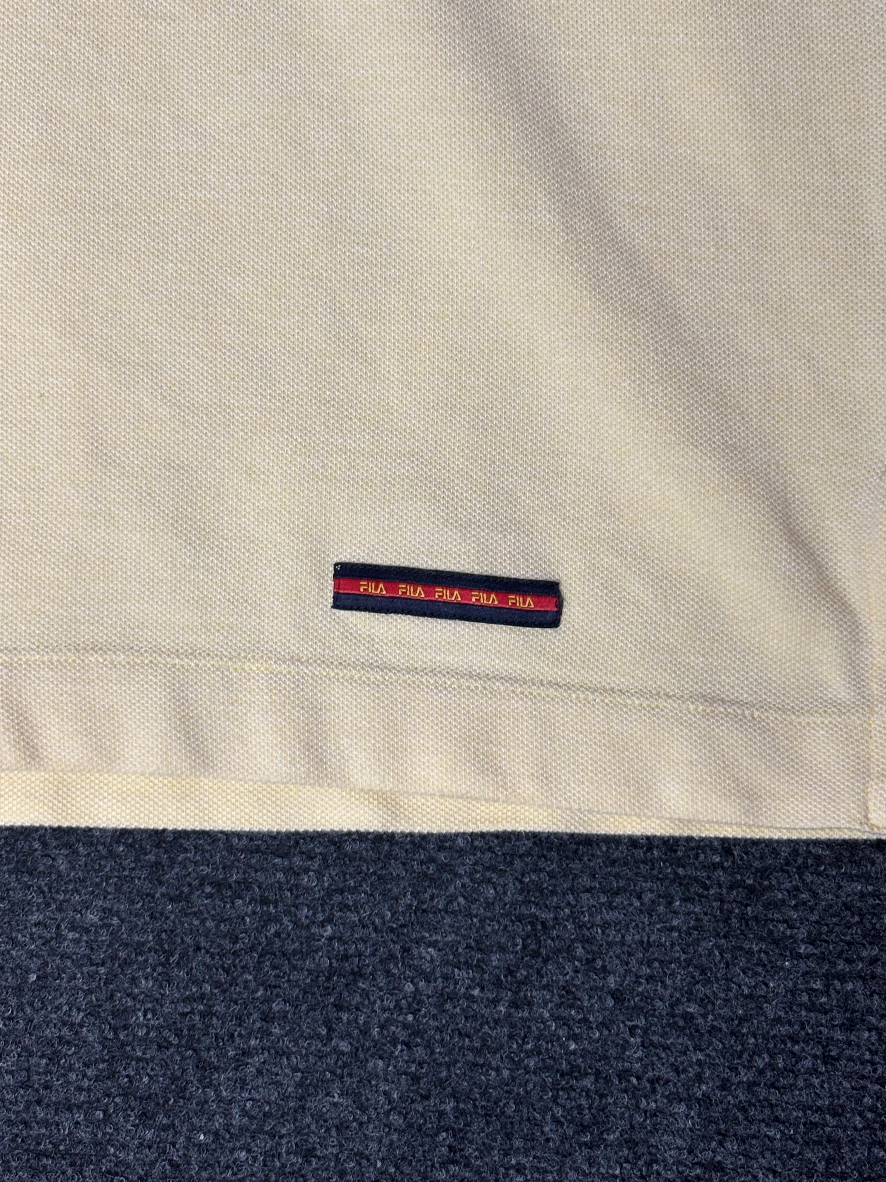 Fila Vintage Long Sleeve Polo Shirt