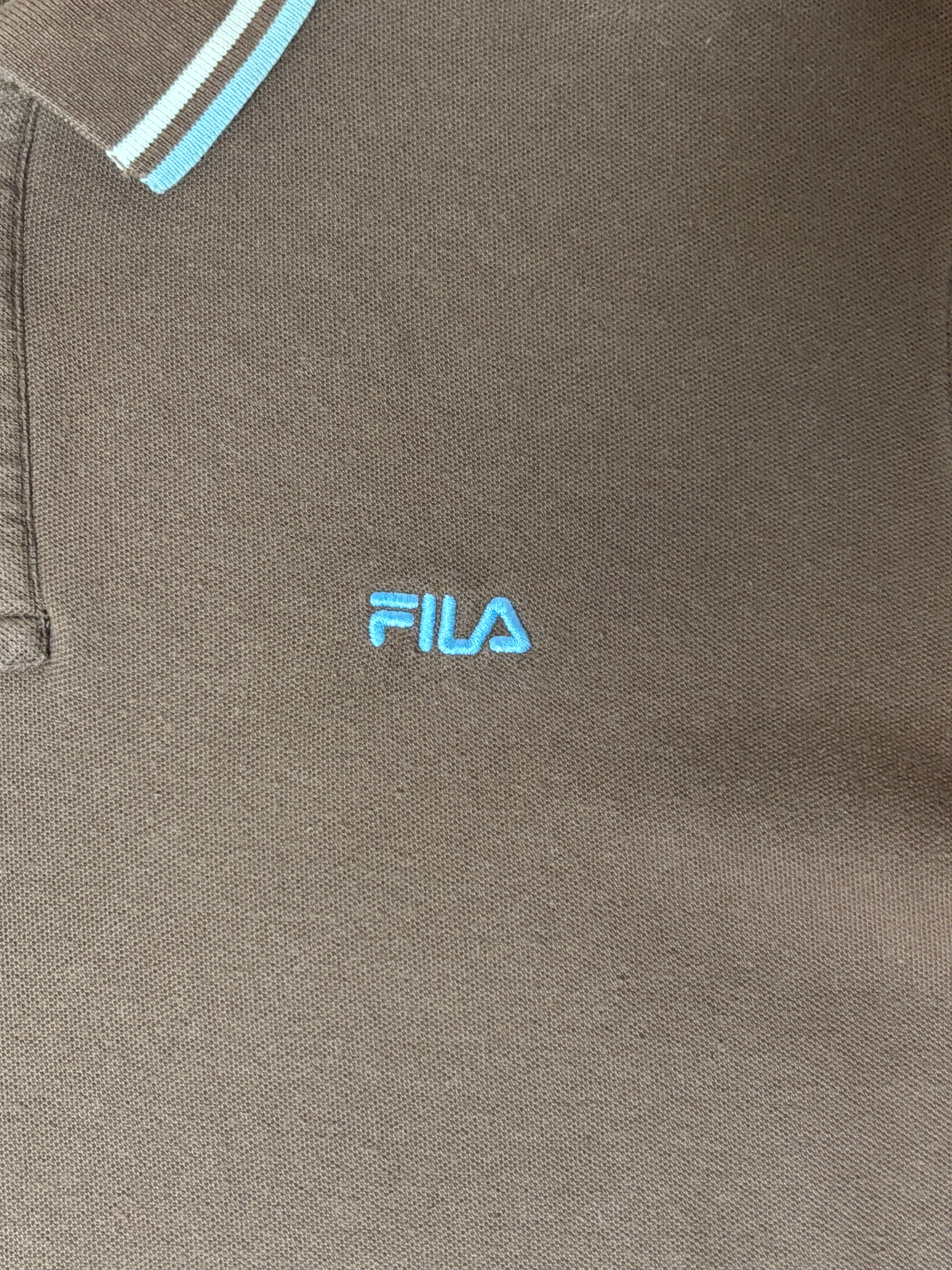 Fila Vintage Long Sleeve Polo Shirt