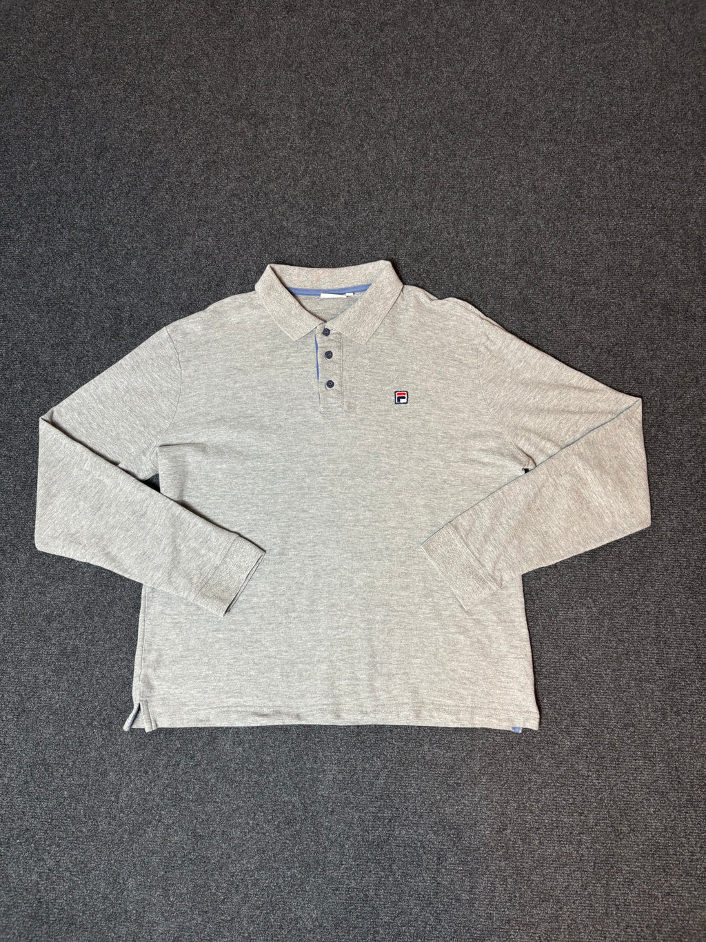 Fila Vintage Long Sleeve Polo Shirt
