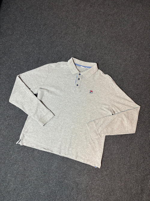 Fila Vintage Long Sleeve Polo Shirt