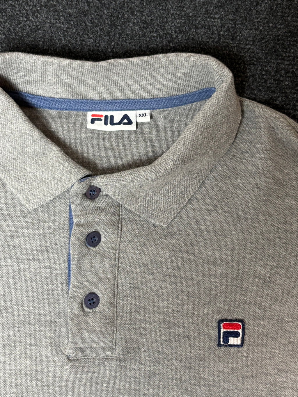 Fila Vintage Long Sleeve Polo Shirt