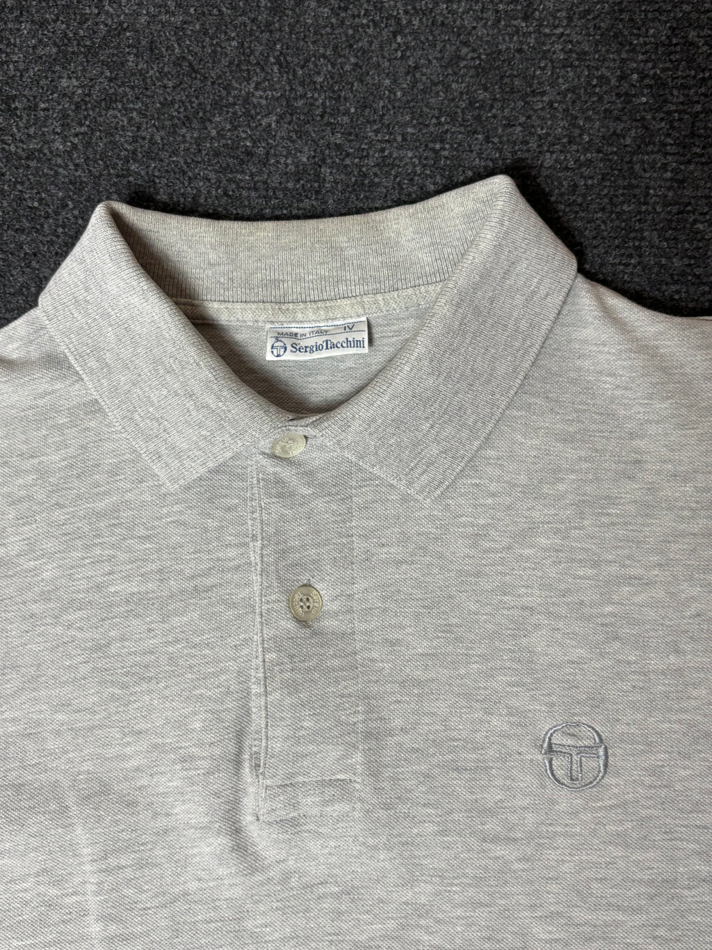 Sergio Tacchini Vintage Long Sleeve Polo Shirt