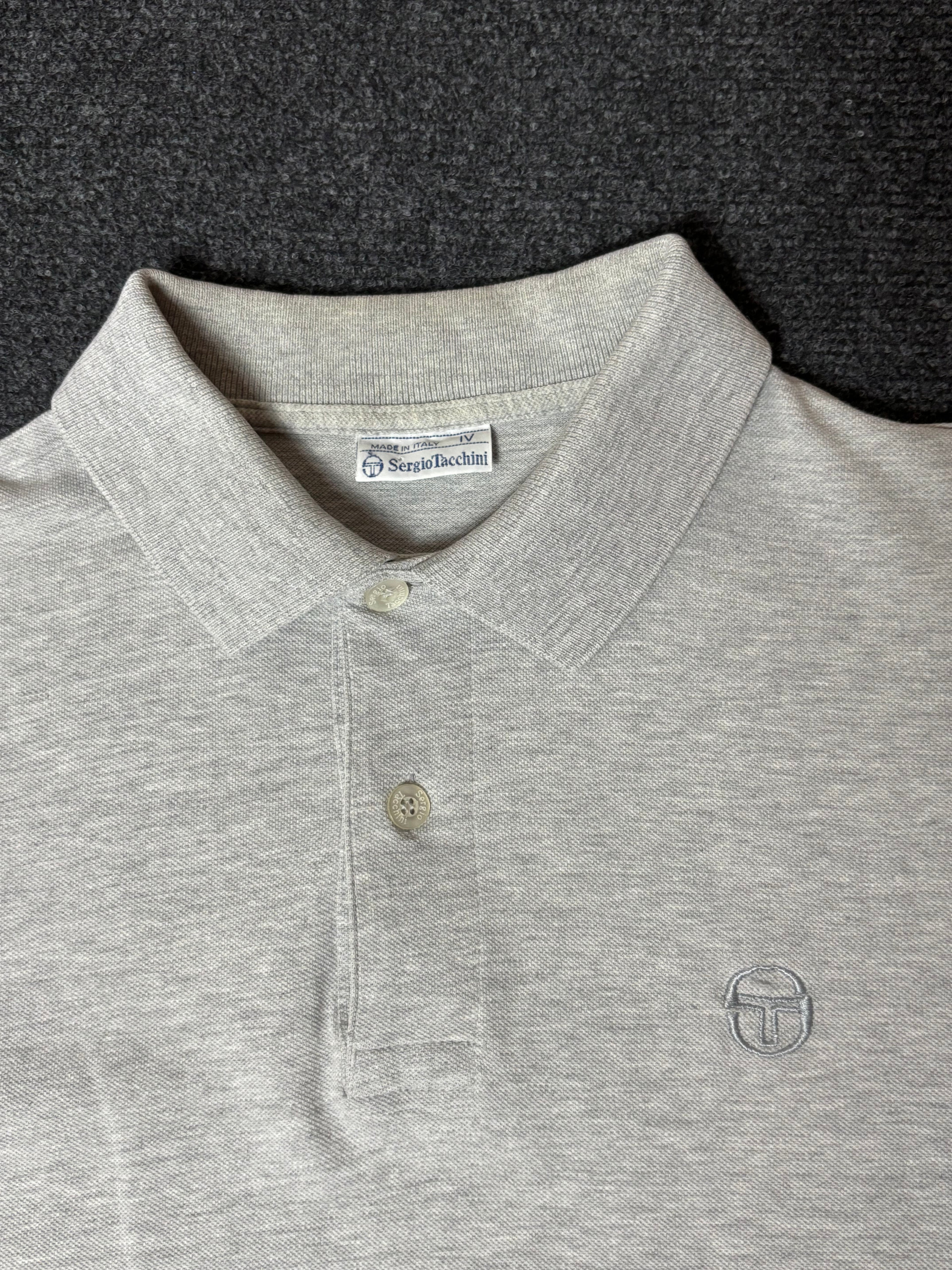 Sergio Tacchini Vintage Long Sleeve Polo Shirt