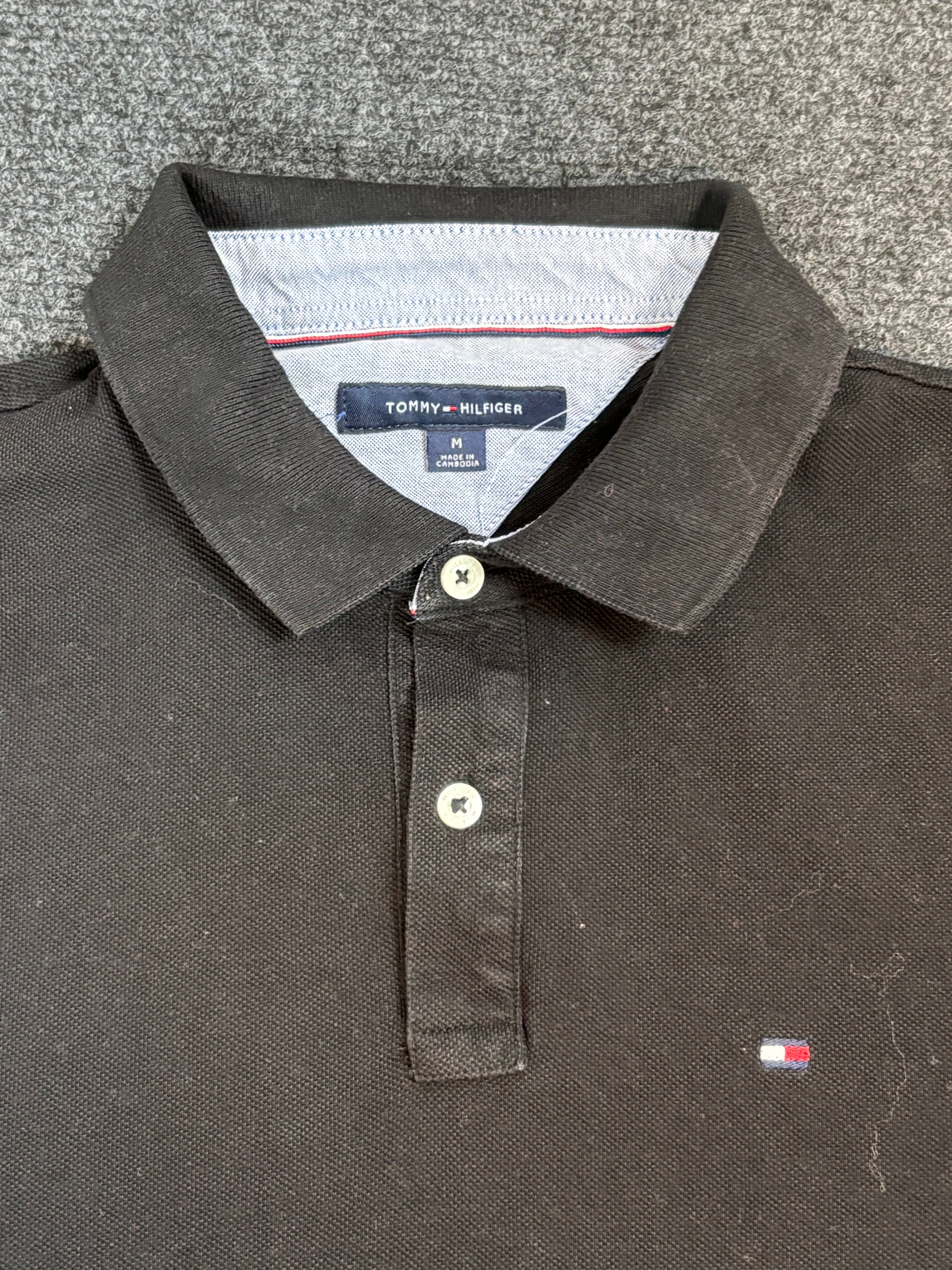 Tommy Hilfiger Polo Shirt – Schwarz (Größe M)