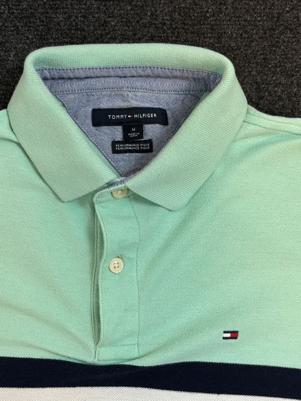 Tommy Hilfiger Polo - Blau/Grün (M)