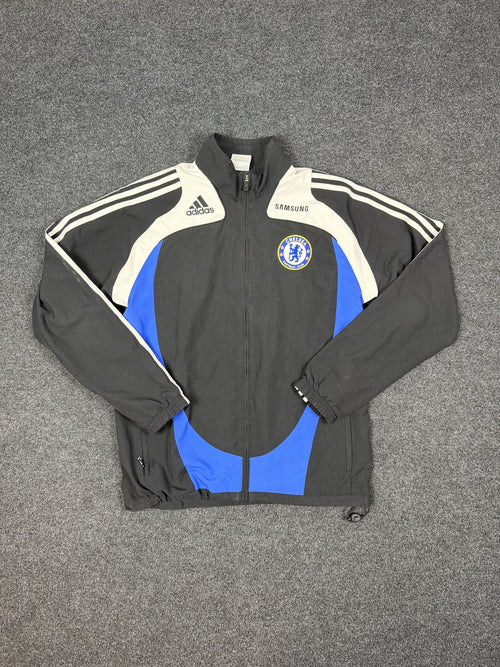adidas Chelsea FC Track Jacket – Black / Blue