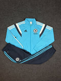 adidas Chelsea FC Tracksuit – Light Blue / Grey
