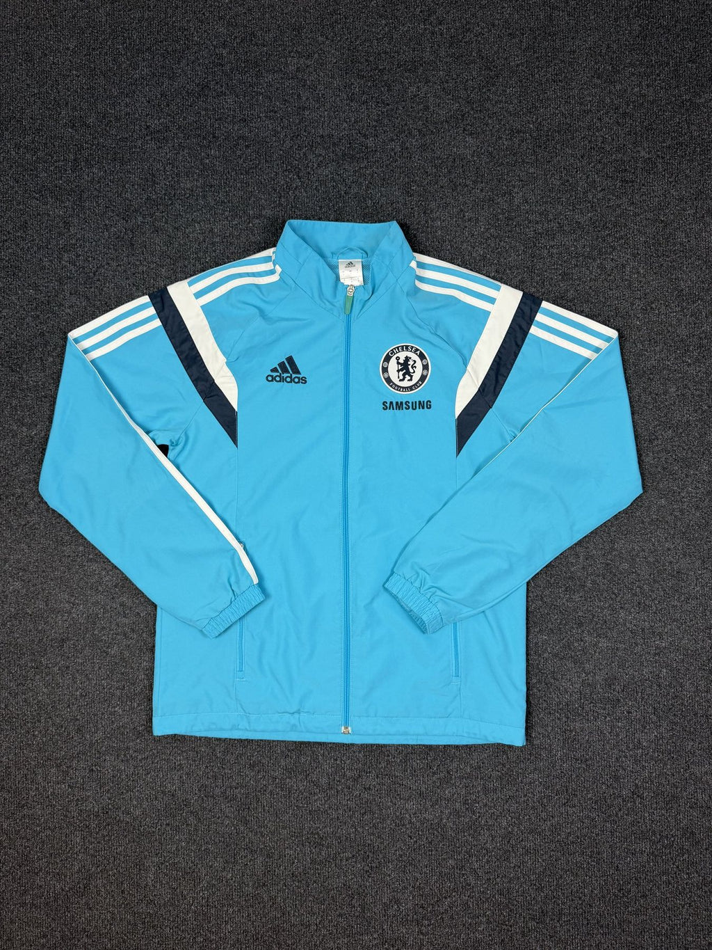 adidas Chelsea FC Tracksuit – Light Blue / Grey