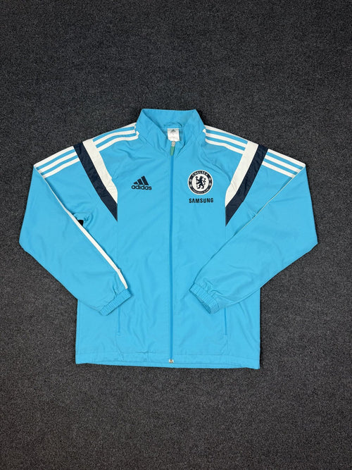 adidas Chelsea FC Tracksuit – Light Blue / Grey