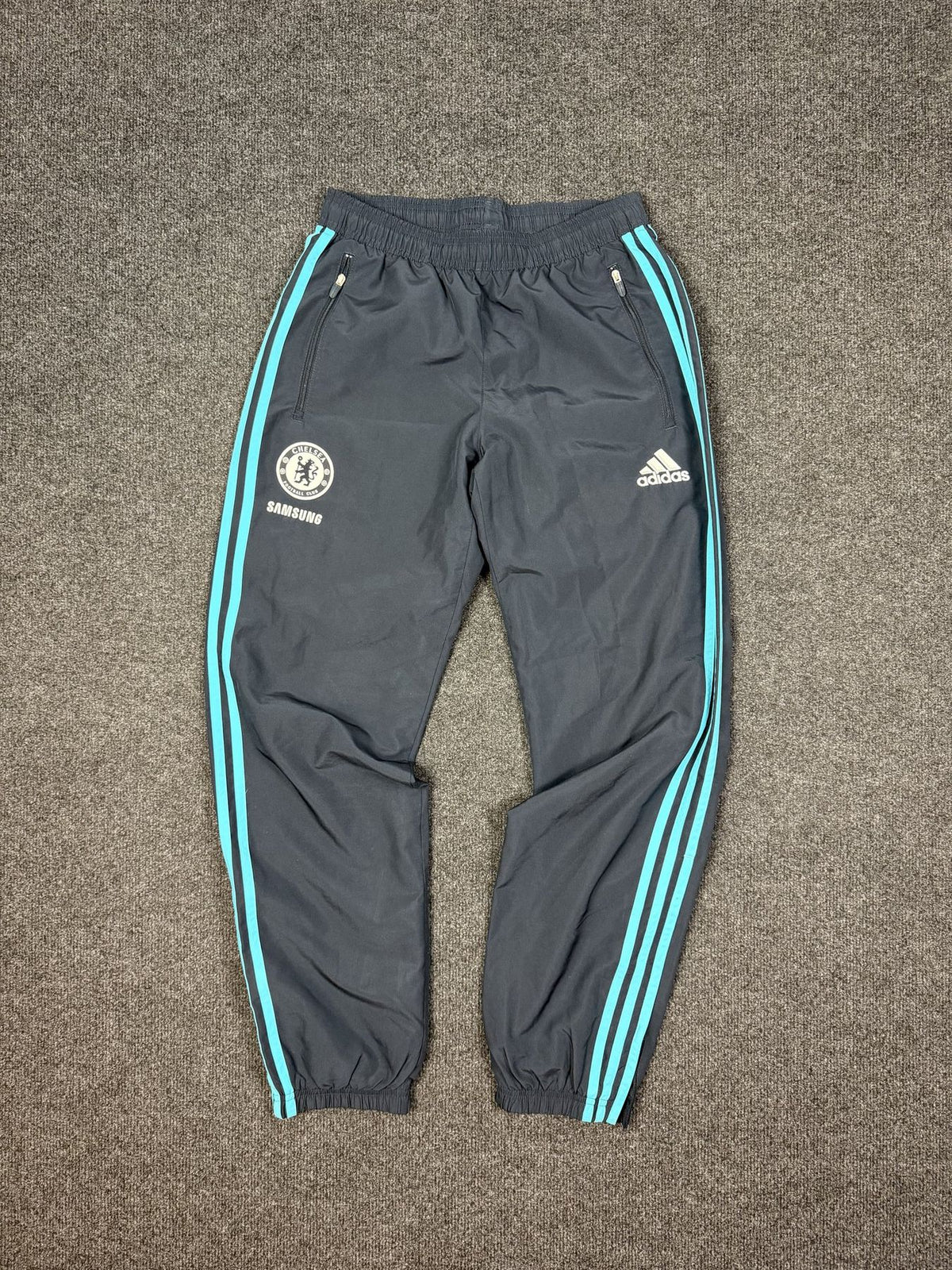 adidas Chelsea FC Tracksuit – Light Blue / Grey