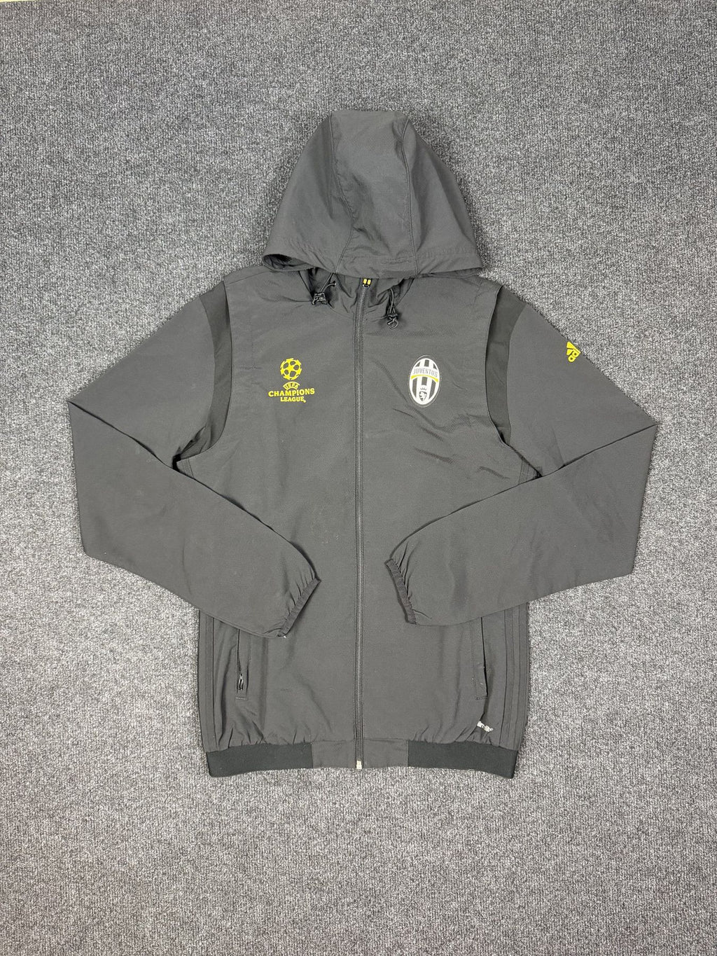 adidas Juventus Champions League Hooded Tracksuit – Grey