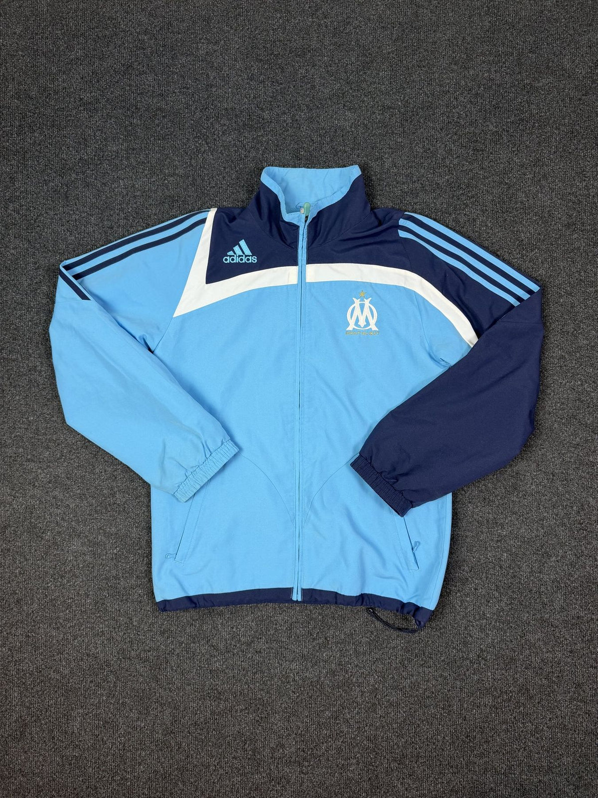 adidas Olympique Marseille Tracksuit – Light Blue / Navy