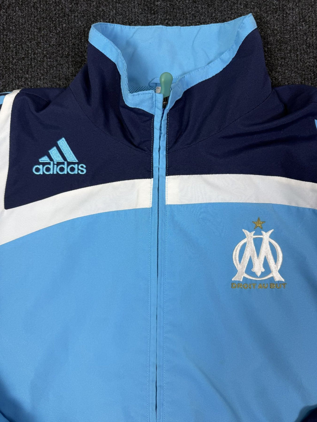 adidas Olympique Marseille Tracksuit – Light Blue / Navy