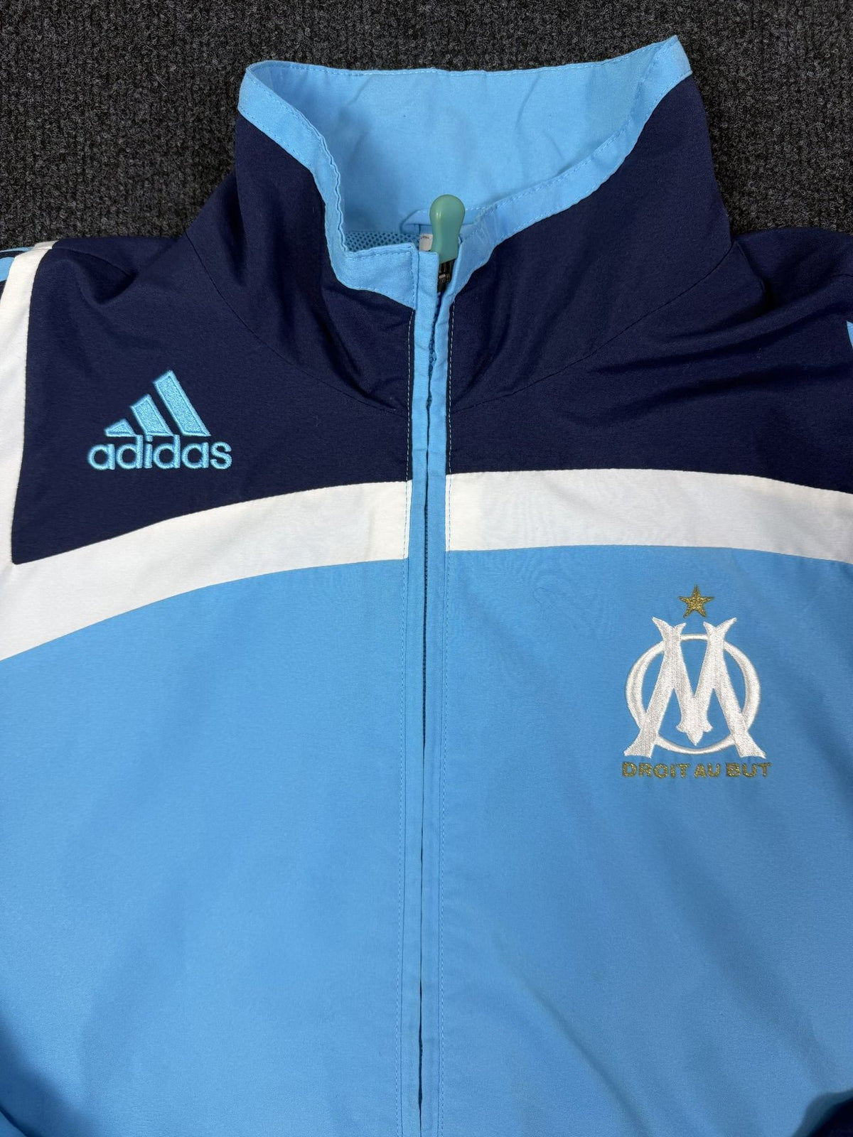 adidas Olympique Marseille Tracksuit – Light Blue / Navy