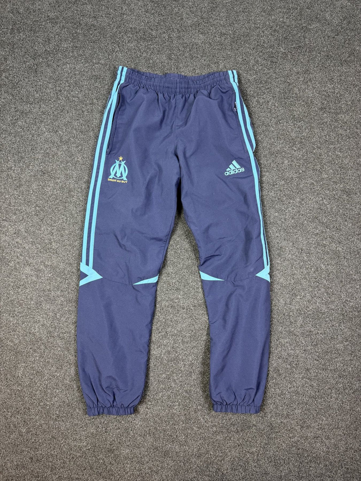 adidas Olympique Marseille Tracksuit – Light Blue / Navy
