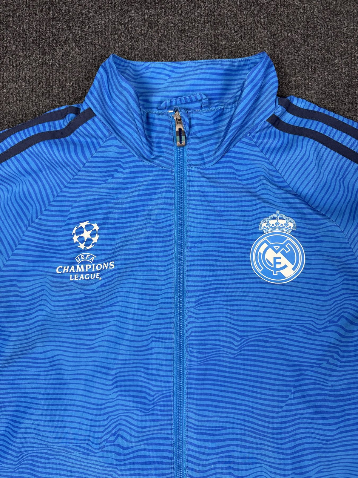 adidas Real Madrid Champions League Track Jacket – Blue