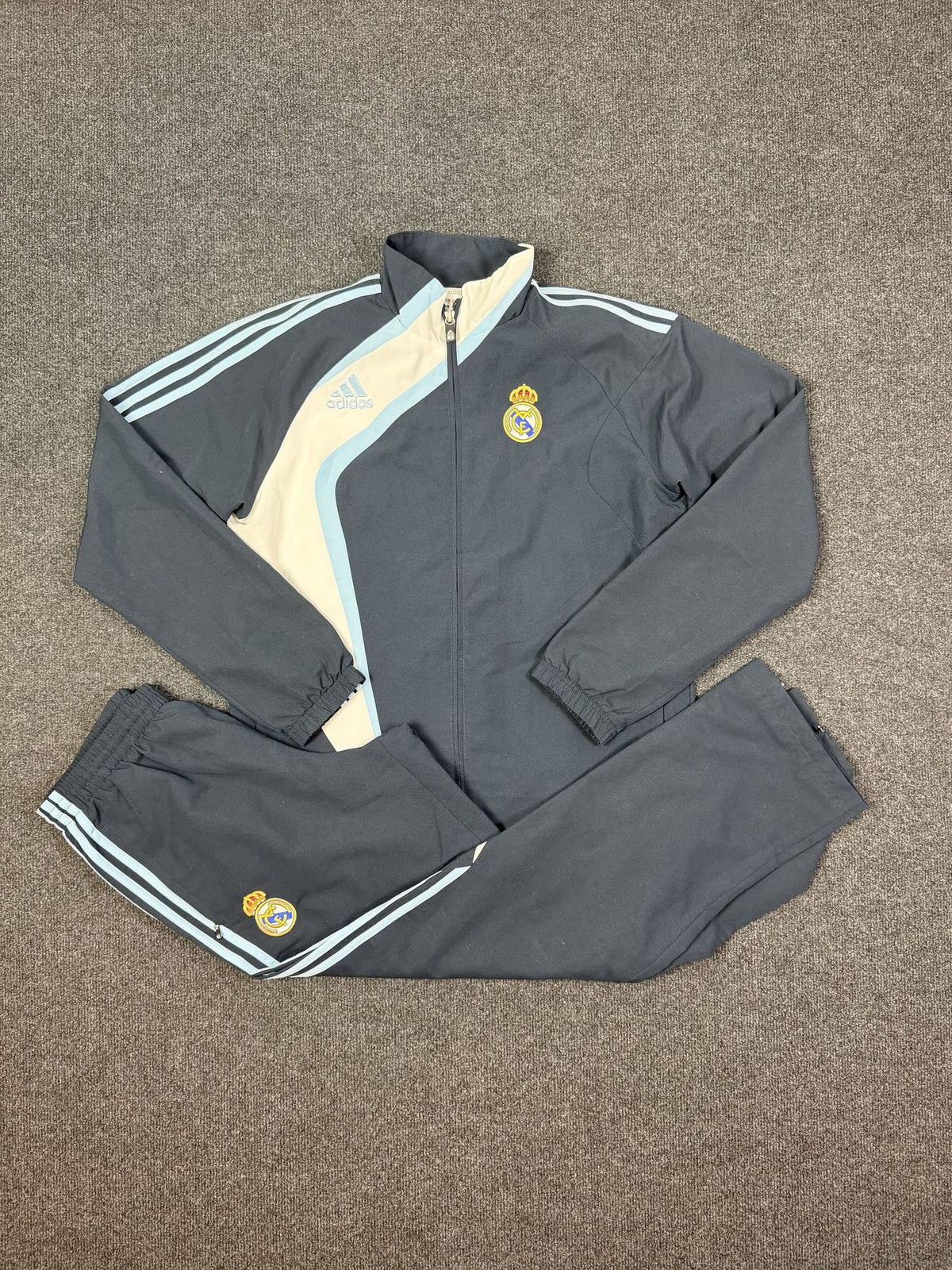 adidas Real Madrid Tracksuit – Grey