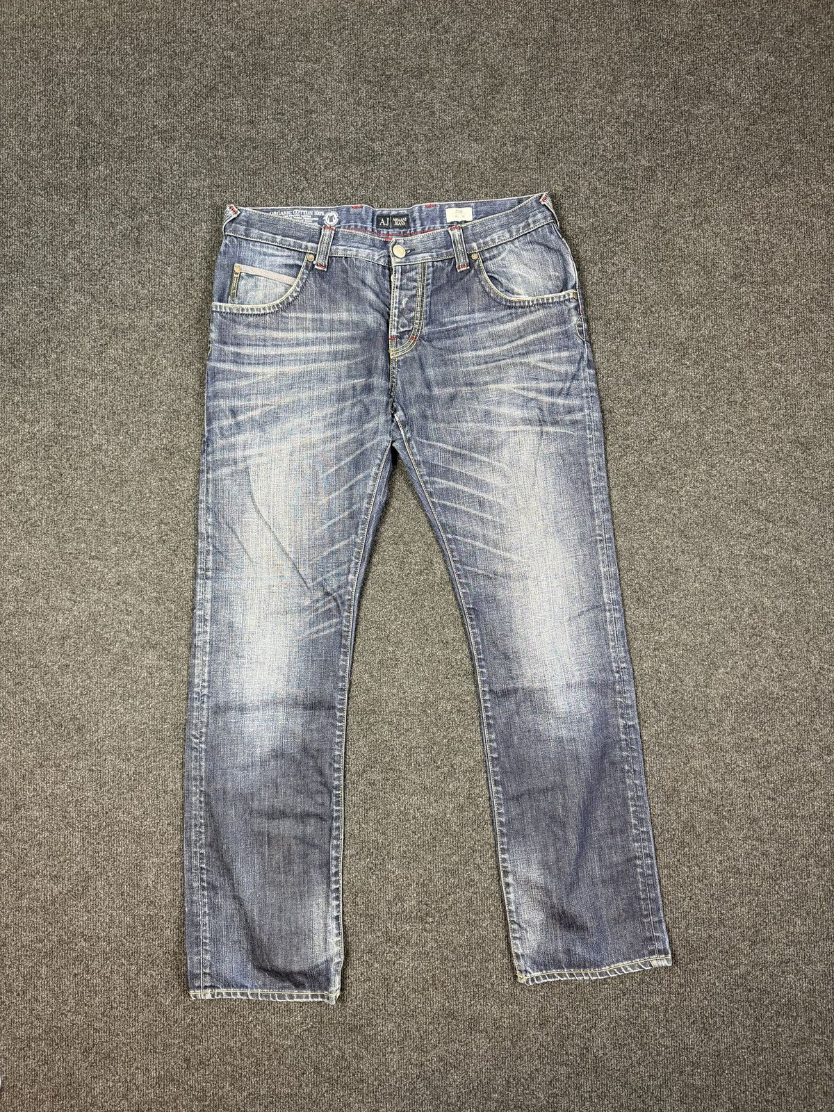 Armani Jeans Straight Fit Jeans – Light Wash