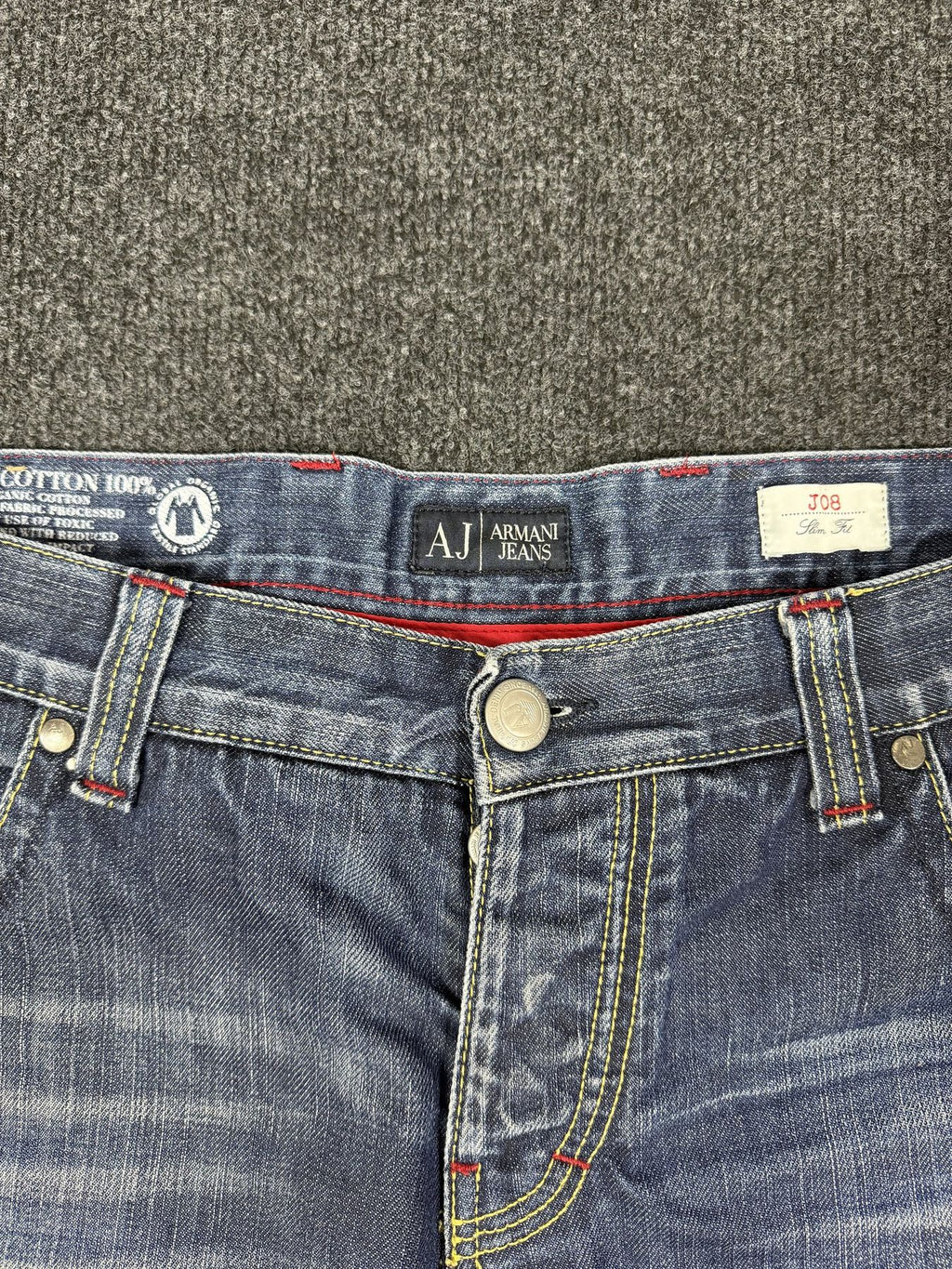Armani Jeans Straight Fit Jeans – Light Wash
