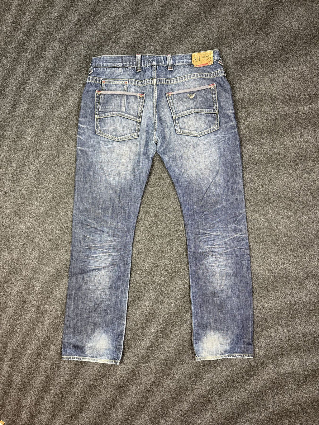 Armani Jeans Straight Fit Jeans – Light Wash