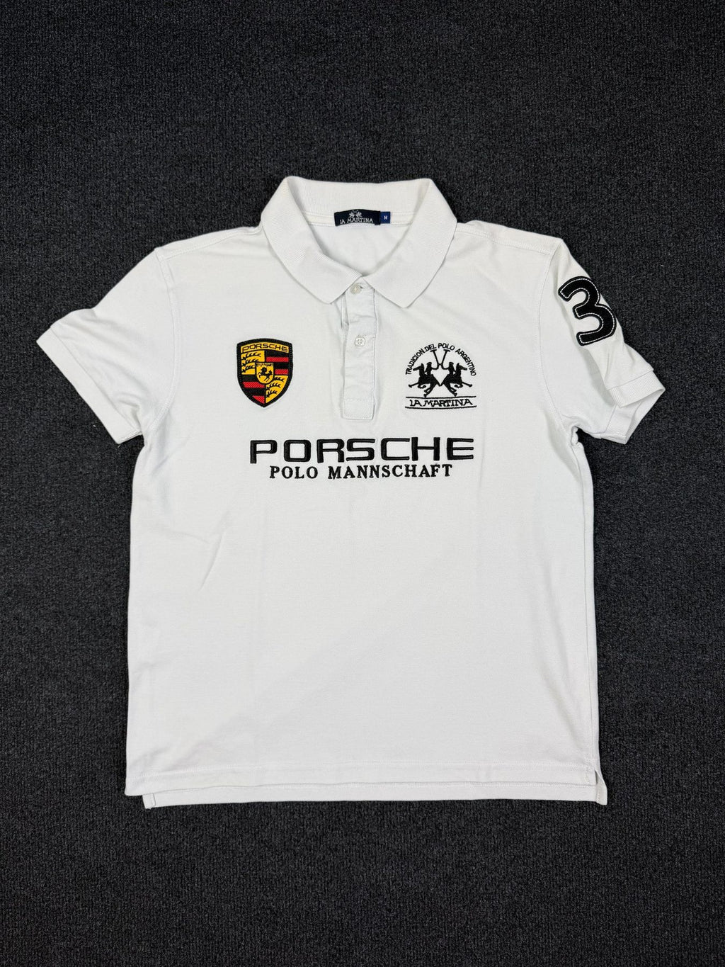La Martina Porsche Polo Shirt – White