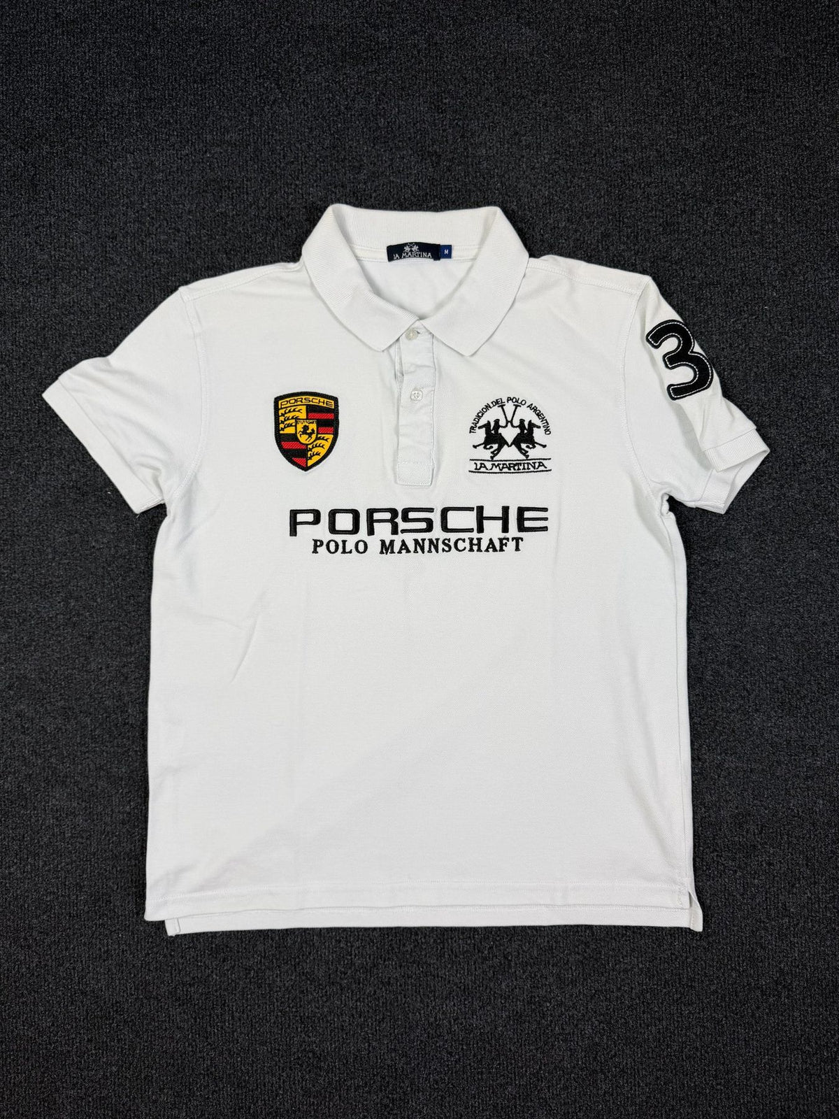 La Martina Porsche Polo Shirt – White