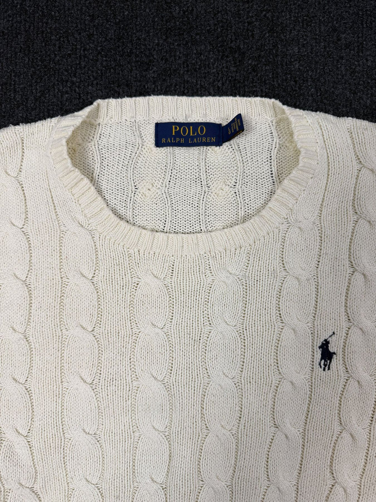 Polo Ralph Lauren Cable Knit Jumper – Cream