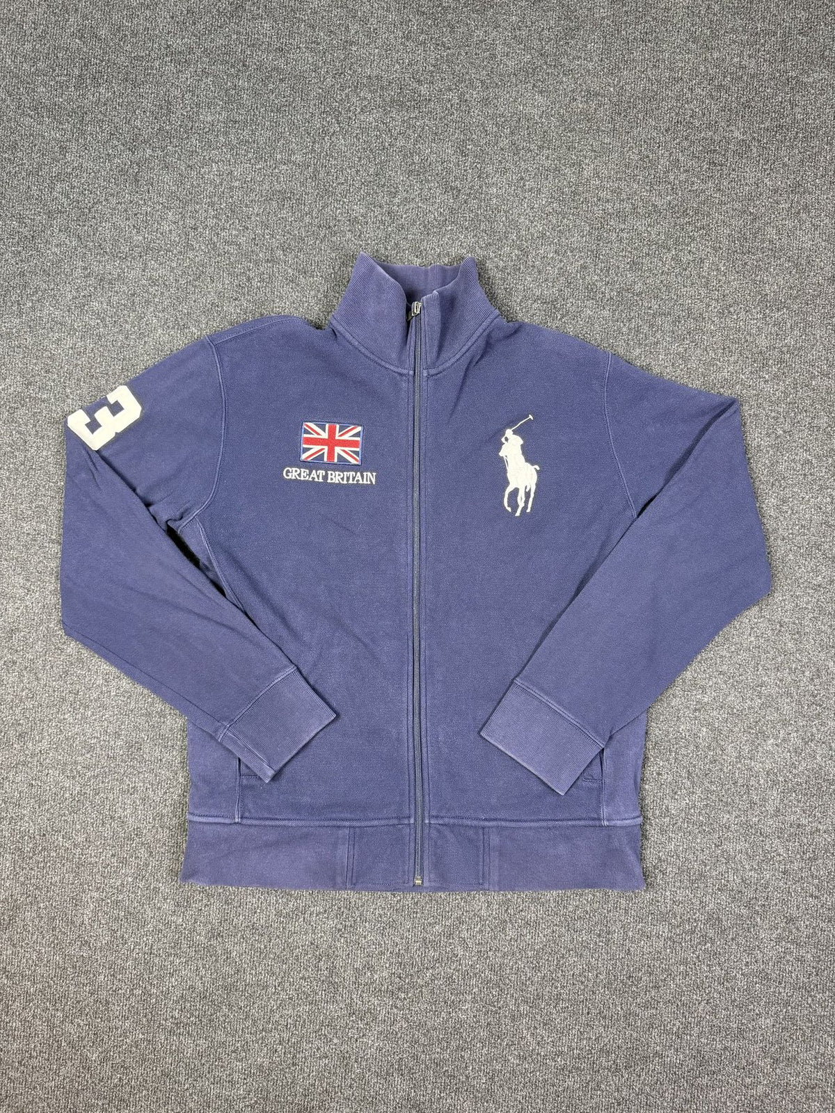 Polo Ralph Lauren Great Britain Zip Sweat Jacket – Navy