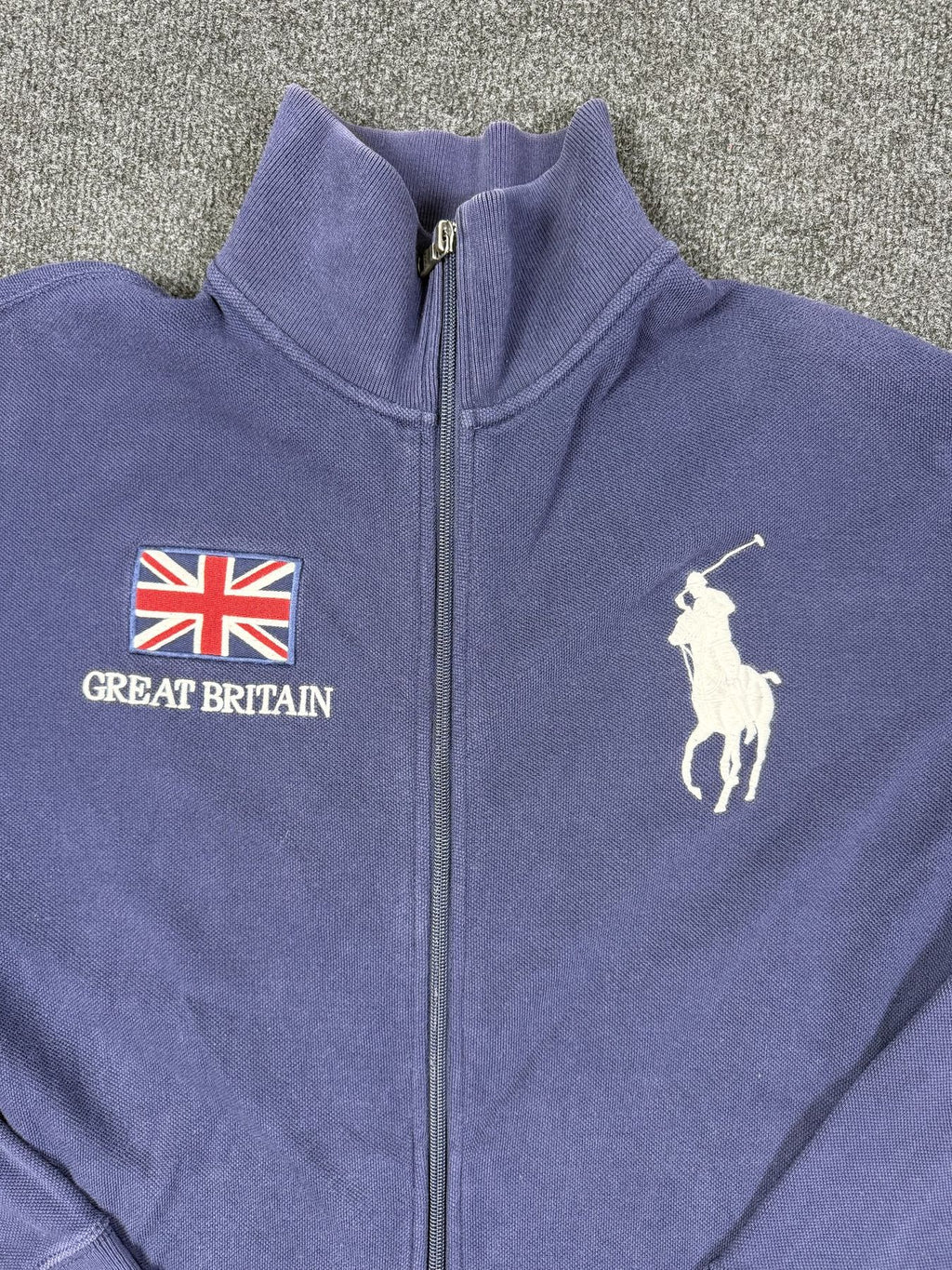 Polo Ralph Lauren Great Britain Zip Sweat Jacket – Navy