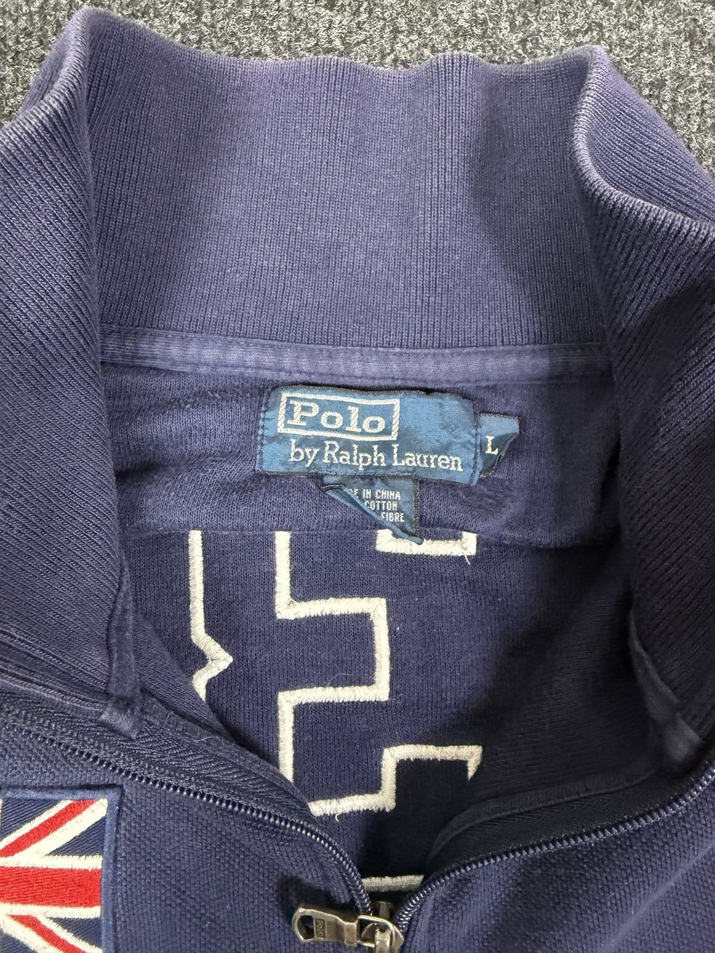 Polo Ralph Lauren Great Britain Zip Sweat Jacket – Navy