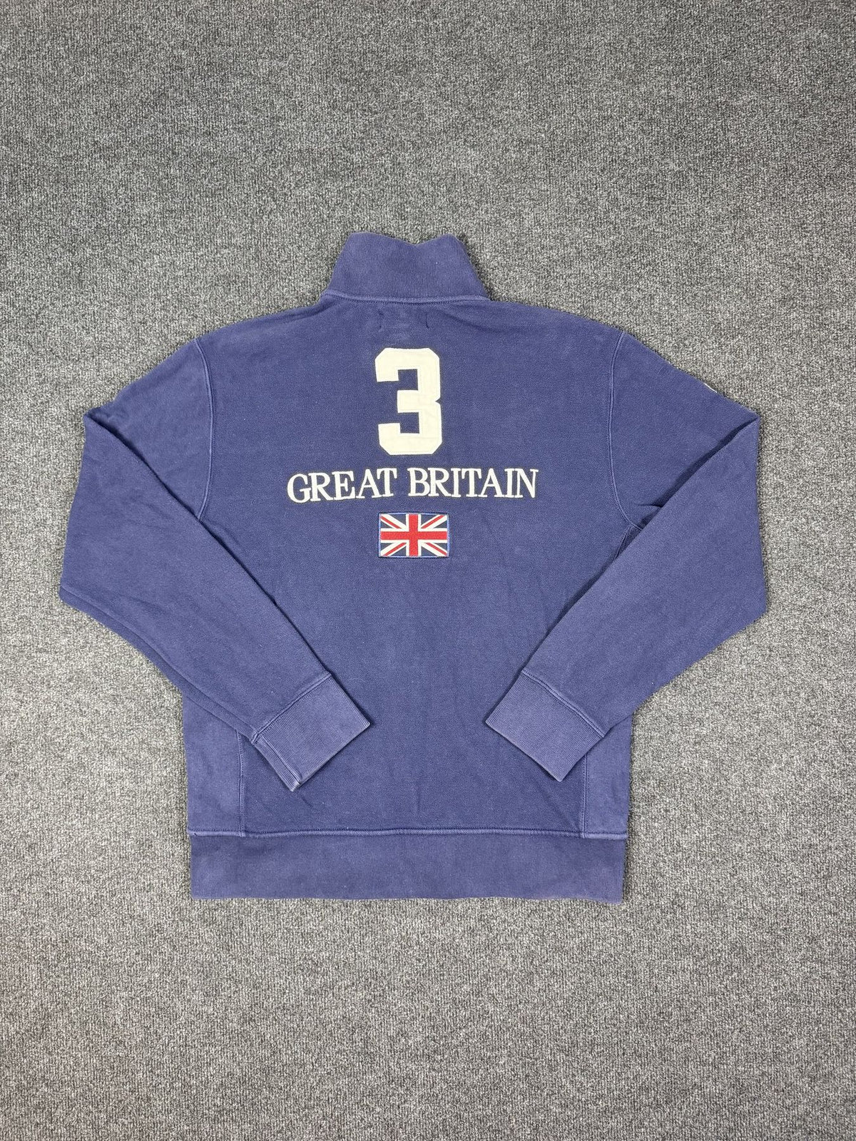 Polo Ralph Lauren Great Britain Zip Sweat Jacket – Navy
