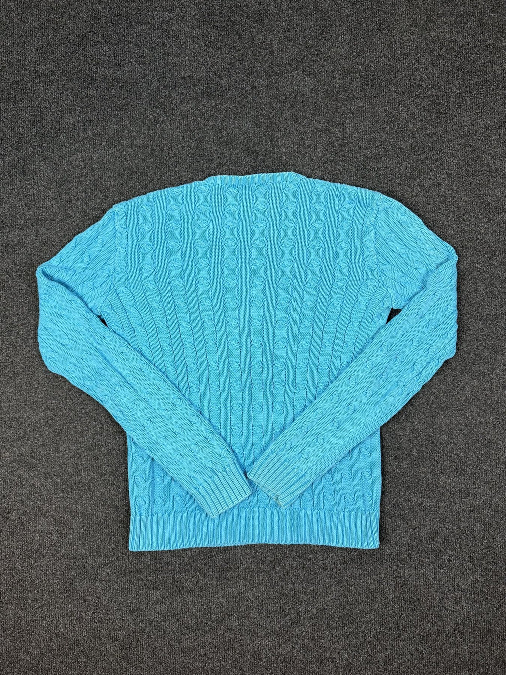 Ralph Lauren Cable Knit Jumper – Light Blue