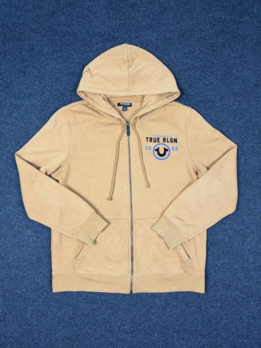 True Religion Zip Hoodie – Beige